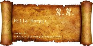 Mille Margit névjegykártya